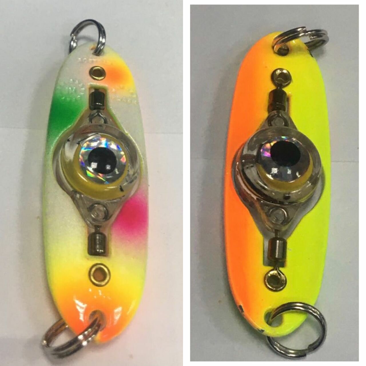 Блесна форелевая Will mans RD с электронным глазом триколором #2 ; 57 мм ;10 гр.