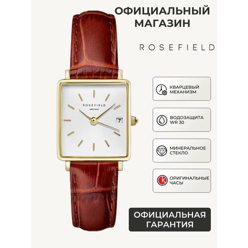 фото Наручные часы rosefield, коричневый/белый/золотистый