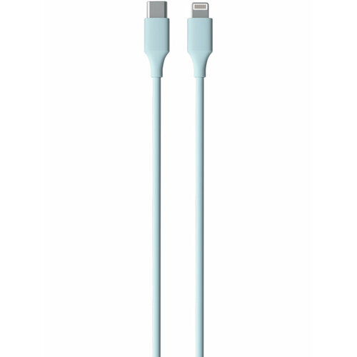 Кабель moonfish USB-C - Lightning 1 м, силикон, белый