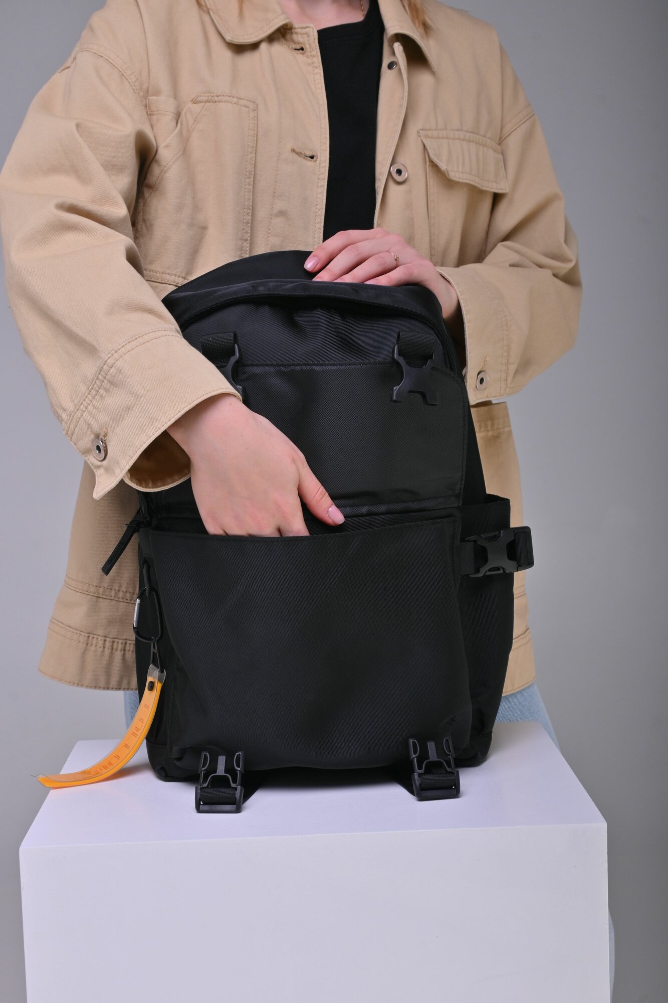 Сумка-рюкзак Daniele Patrici, черный — фото 1