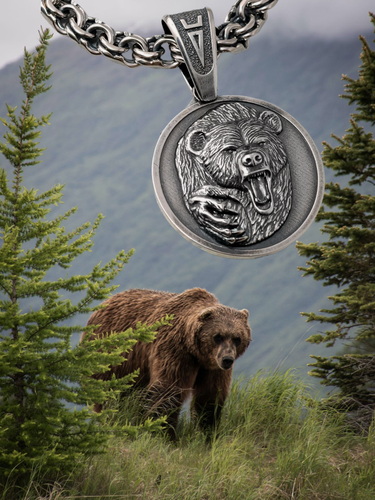 Изображение товара Славянский оберег, подвеска, серебро, 925 проба, оксидирование, чернение