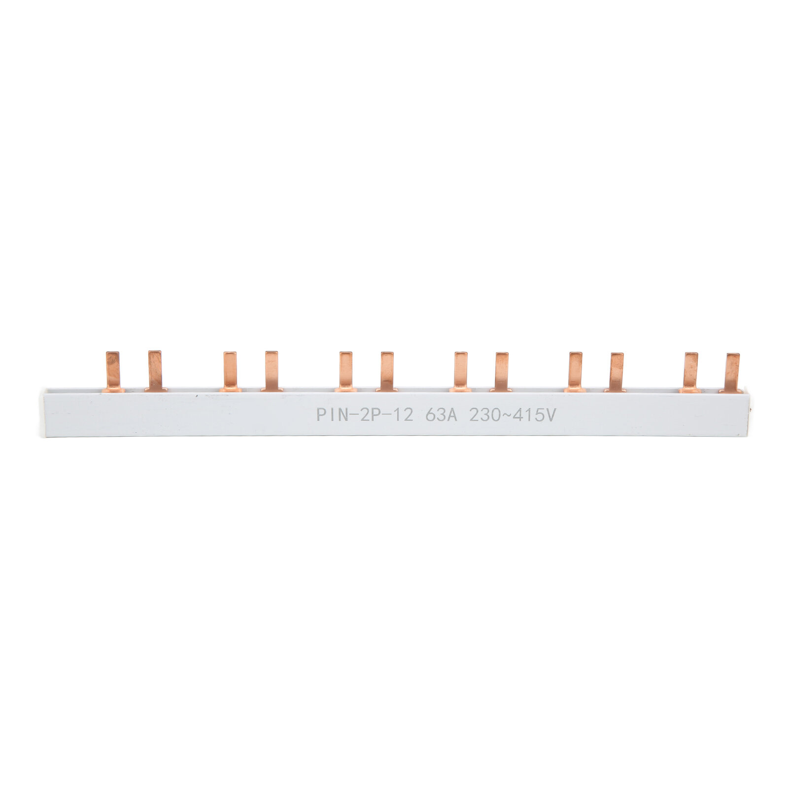 Тип штифта медная шина 63A 2P 12 -Way PVC Хорошая проводимость для распределительного ящика для выключателя.