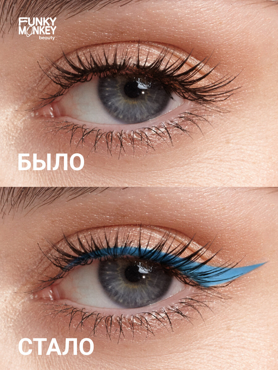 Funky Monkey Карандаш для глаз стойкий Longlasting eye pencil тон 05 синий — фото 1