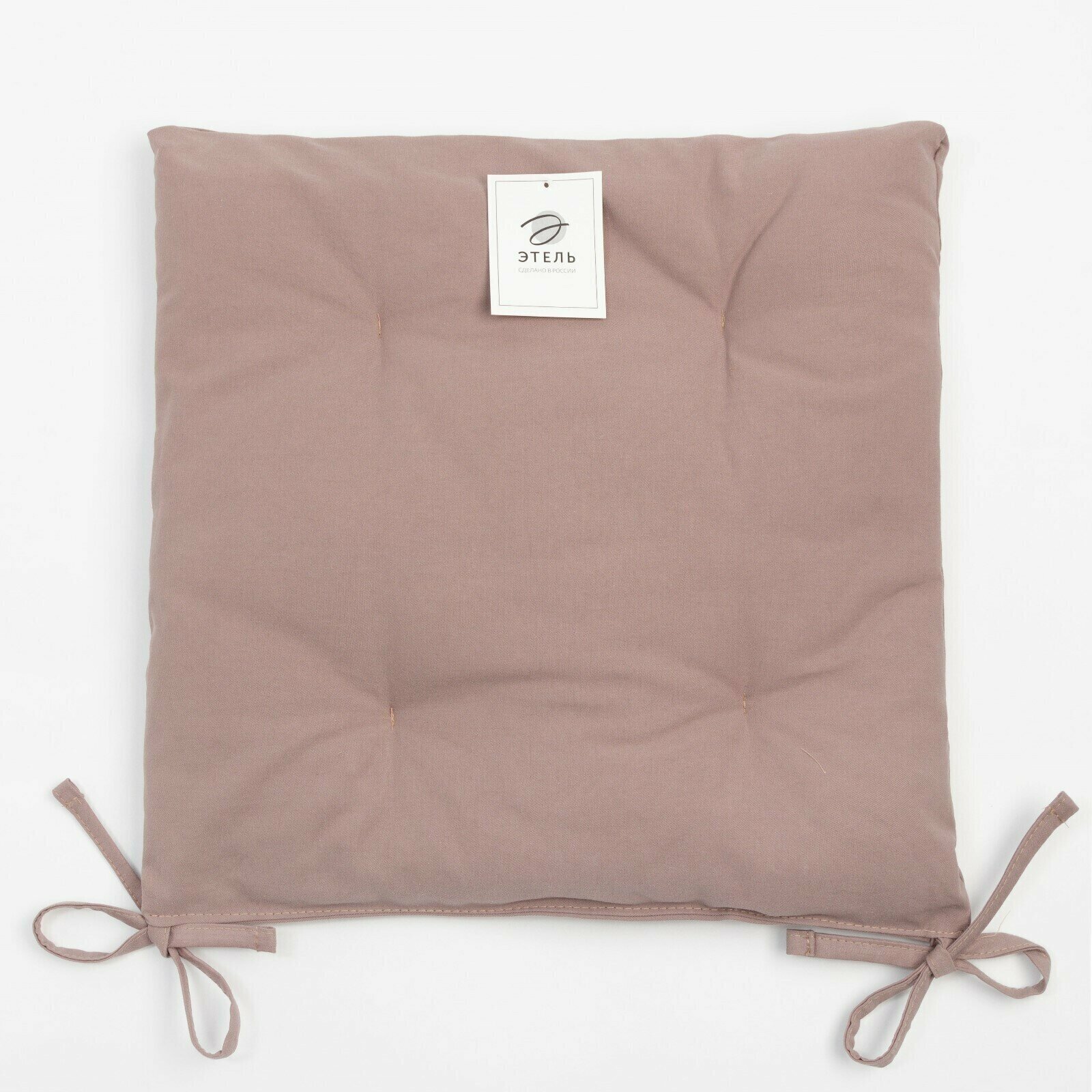 Сидушка (подушка) на стул Этель Kitchen 42х42 см, цвет сиреневый, 100% хлопок, саржа - фотография № 5