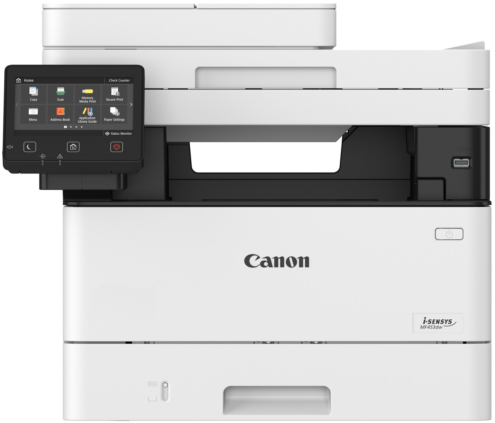 МФУ лазерное Canon i-SENSYS MF453dw, ч/б, A4, белый/черный