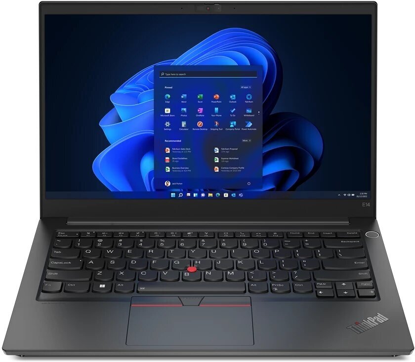 Ноутбук Lenovo ThinkPad E14 Gen 4 14" FHD IPS/Core i5-1235U/8GB/256GB SSD/Iris Xe Graphics/Win 11 Pro/RUSKB/черный (21E30052RT)