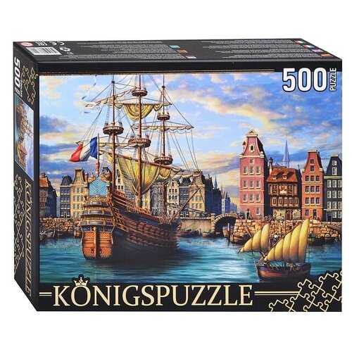 Купить Пазл Рыжий кот Konigspuzzle Корабли в порту (ХК500-6321), 500 дет., Пазлы