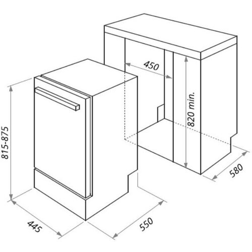 Посудомоечная машина встраив Maunfeld MLP-08PRO 2100Вт узкая 4960100₽