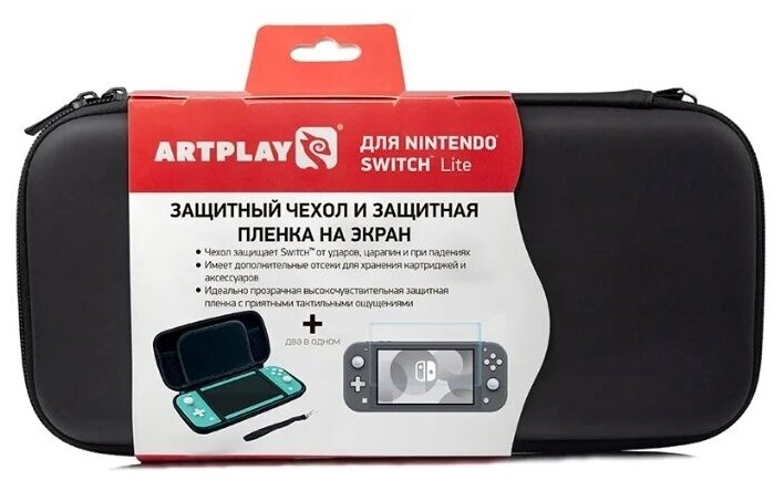 Artplays Чехол и защитная плёнка для консоли Nintendo Switch Lite (NSL-B03)