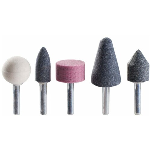 Набор шарошек абразивных 5шт GEPARD GP0815-5 точильные камни 201₽