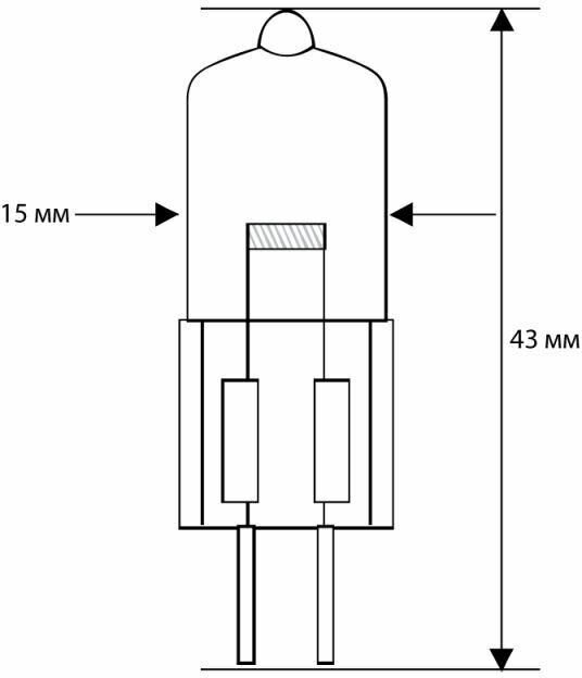 Лампа галогенная JD 20Вт капсула g4 3000К 240В g4 Camelion 10405 - фотография № 2