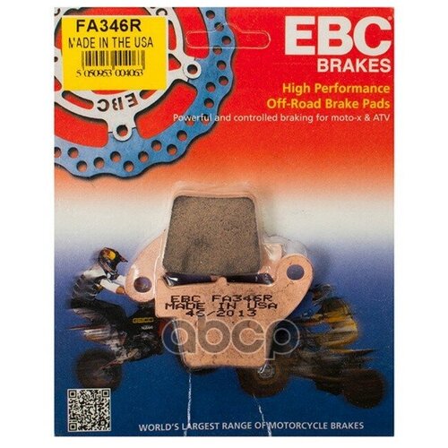 Колодки Тормозные Мото EBC Brakes арт. FA346R