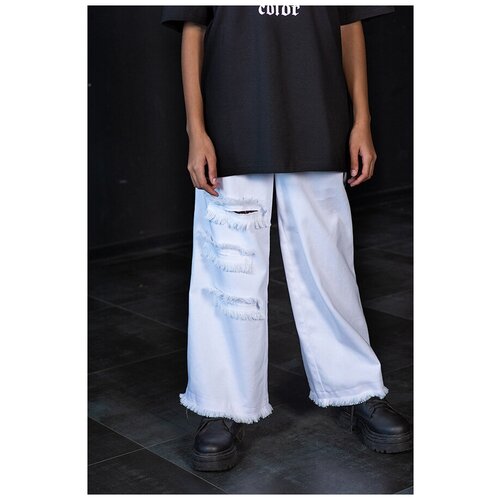 фото Джинсы leya.me, размер 134, белый