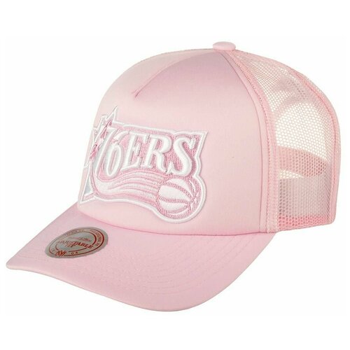 фото Бейсболка mitchell ness 5hssld21130-p76pink philadelphia 76ers nba, размер one mitchell & ness