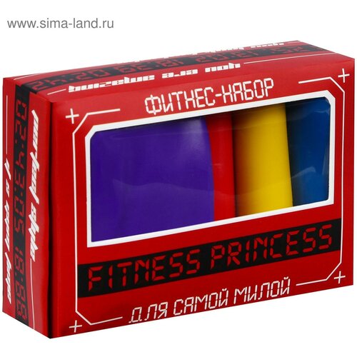 Фитнес-набор Fitness princess: лента-эспандер, набор резинок, инструкция, 10,3×6,8 см фитнес набор fitness princess лента эспандер набор резинок инструкция 10 3x6 8 см