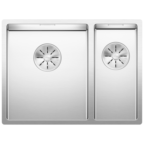 Врезная кухонная мойка 44 см, Blanco Claron 340/180-U InFino L, нержавеющая сталь с зеркальной полировкой