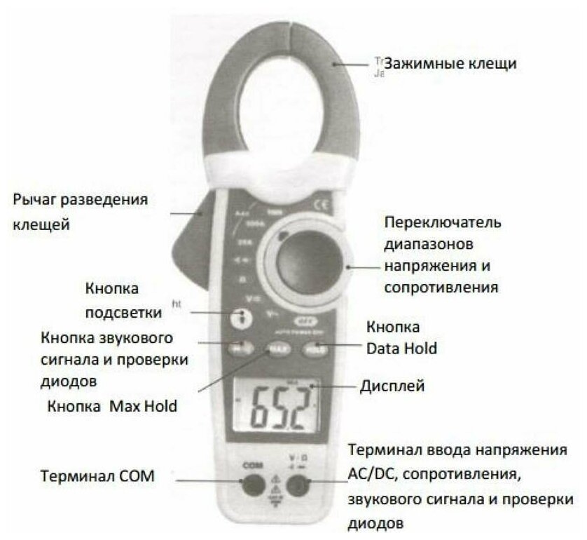 DT-3343 Клещи электроизмерительные