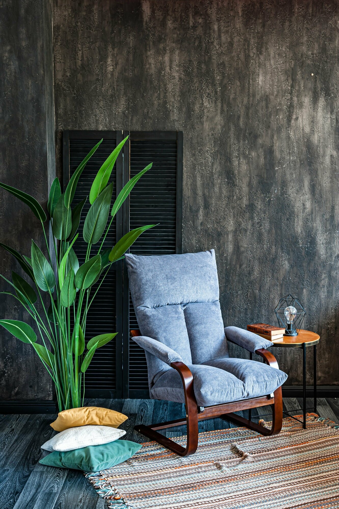 Кресло Горизонт мягкое для отдыха в комнату, гостиную, спальню, для дома, серый
