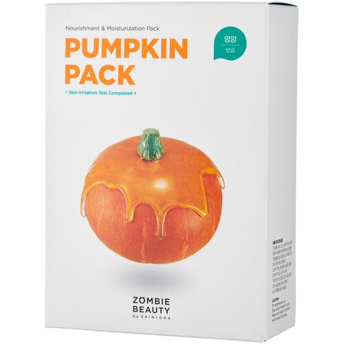 Набор кремовых масок с экстрактом тыквы и прополиса, с кистью ZOMBIE BEAUTY Pumpkin PACK