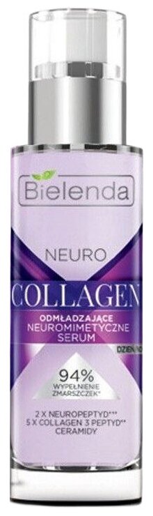 Bielenda Neuro Collagen Нейропептидная сыворотка день/ночь для лица, 30 мл