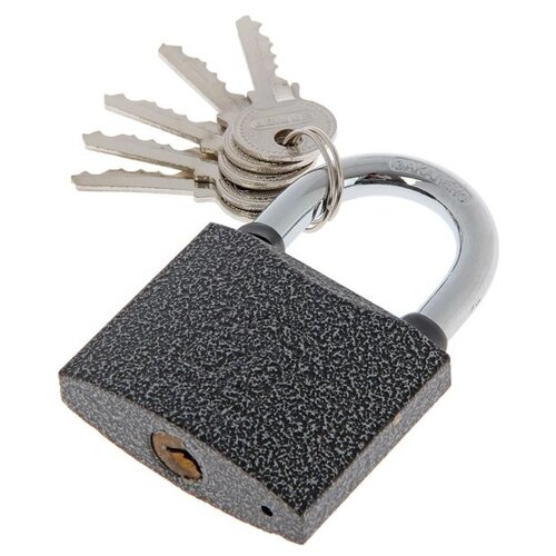 фото Замок навесной "аллюр" вс1ч-360, дужка d=9 мм, полимер, 5 ключей 1379364