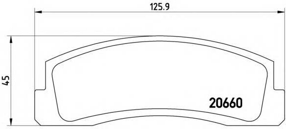 Колодки дисковые передние для lada 2121 niva 1.6/1.7i/1.9d 76 Brembo P41002