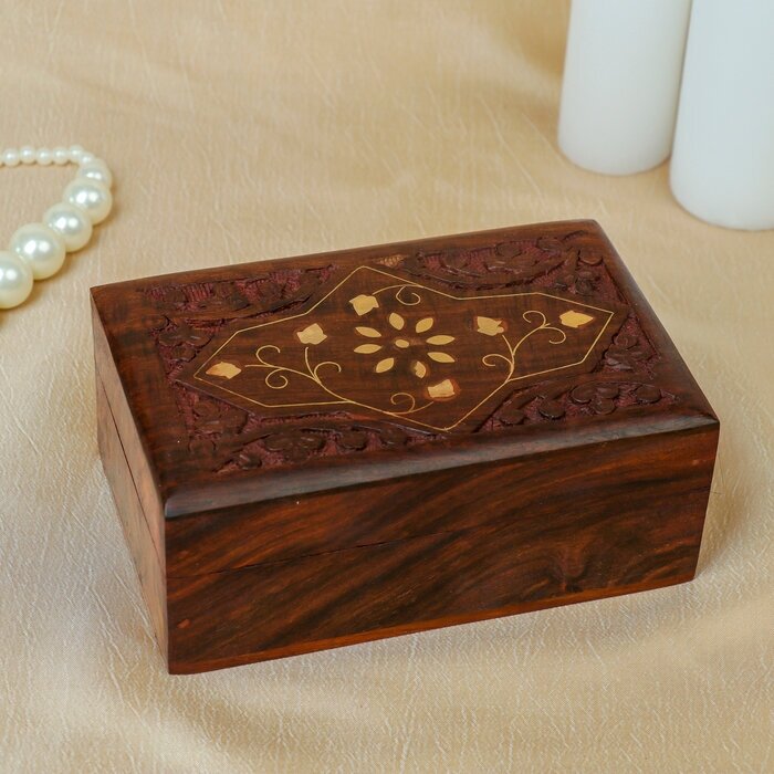 фото Шкатулка дерево "Муза" 15х10х6