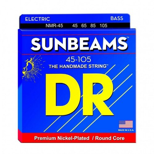 DR NMR-45 SUNBEAM Струны для 4-струнной бас-гитары dr nmr 45 sunbeam струны для 4 струнной бас гитары никель 45 105