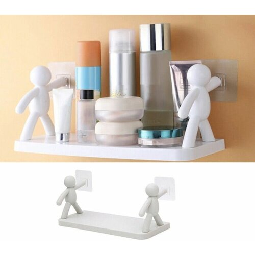 Полка интерьерная с человечками пластик размер 33х13х14 см 334₽