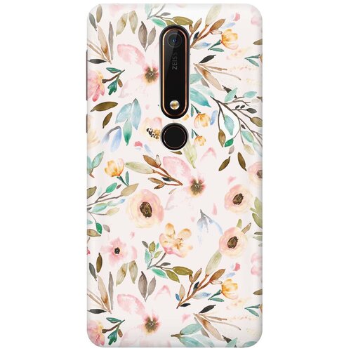 фото Re:pa накладка transparent для nokia 6 (2018) с принтом "розовая нежность"