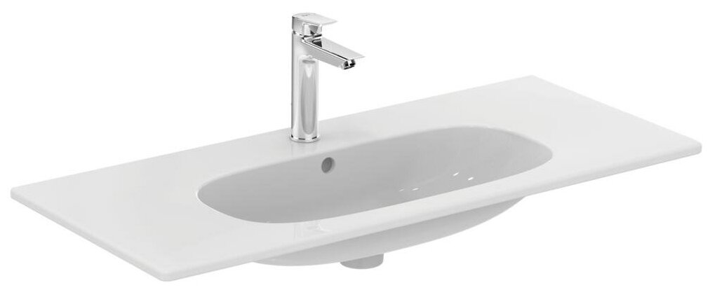 Умывальник Ideal Standard TESI плоский 100 см, 1025х450х165 белый T350801