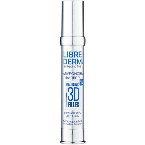 Librederm 3D филлер Гиалуроновый дневной крем для лица SPF15, 30 мл