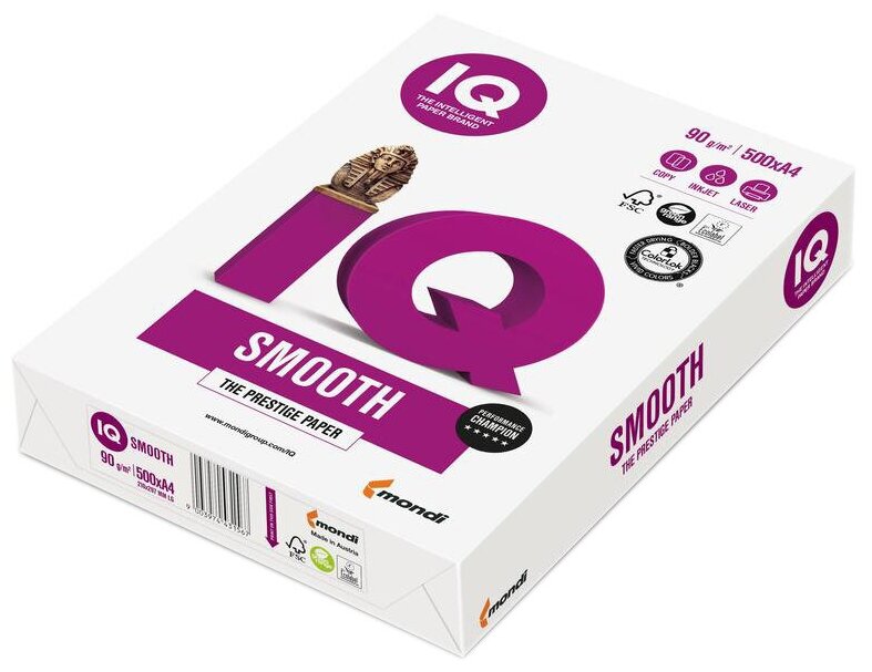 Бумага IQ Smooth A4 90 г/м²