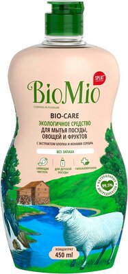 Средство для мытья посуды овощей и фруктов BioMio Bio-Care с экстрактом хлопка