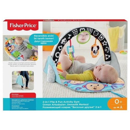 Детский Развивающий коврик Fisher-Price 2в1, 0+, 1 шт