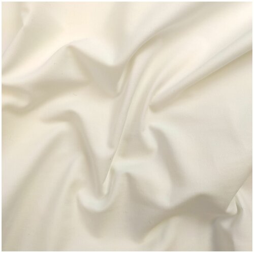 Ткань костюмная хлопок (белый) 100% хлопок италия 50 cm*153 cm