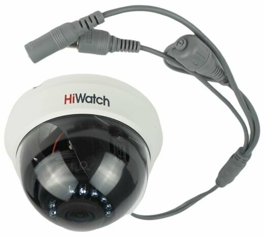 Внутренняя купольная 5Мп HD-TVI камера HiWatch DS-T591 (2.8 mm) с ИК-подсветкой до 20м - фотография № 3