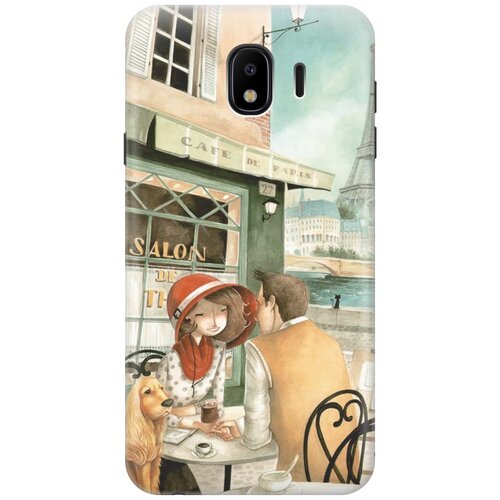 фото Re:paчехол - накладка artcolor для samsung galaxy j4 (2018) с принтом "sweet paris"