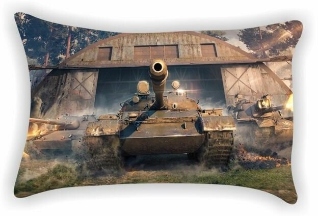 Подушка WORLD OF TANKS МИР танков №12, картинка С двух сторон