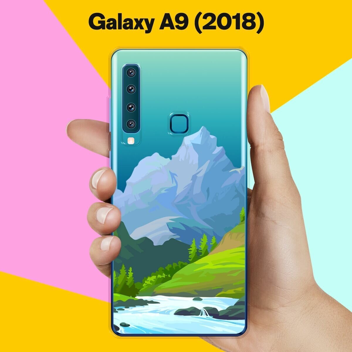 Силиконовый чехол на Samsung Galaxy A9 (2018) Гора / для Самсунг Галакси А9 2018