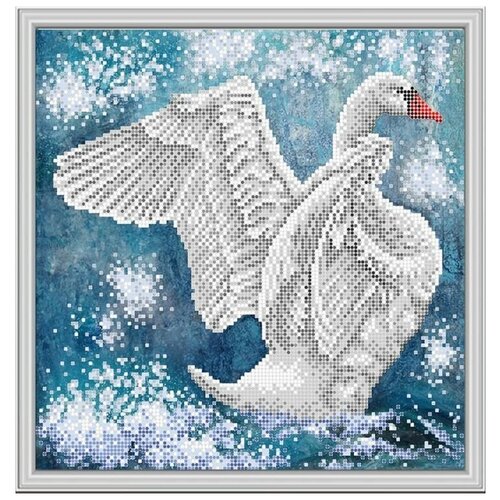 Рисунок на ткани RK LARKES Лебедь, 26x26 см