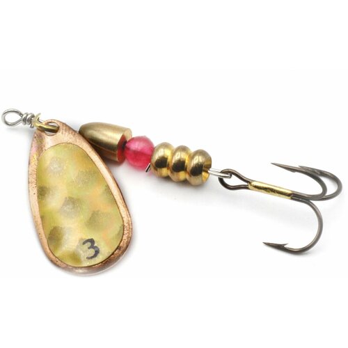 фото Комплект вращающихся блесен fishycat bretton holo - №3 / chg ( упаковка 5 шт. ) - французские блесны для рыбалки бреттон