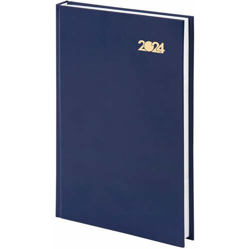 Ежедневник Staff датированный, 2024, 145х215 мм, А5, обложка бумвинил, синий