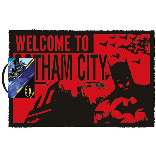 Придверный коврик Pyramid International Бэтмен - Добро пожаловать в Готэм GP85945, красный, 0.6 х 0.4 м