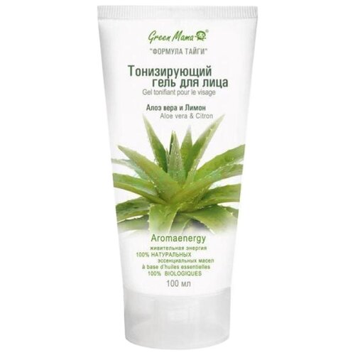 Гель для лица тонизирующий Алоэ Вера и лимон 50 Green Mama