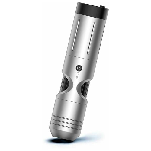 Беспроводная машинка ручка для тату и татуажа с 6-ю режимами регулировки хода толкателя EZ P3 Adjustable 6 Stroke silver