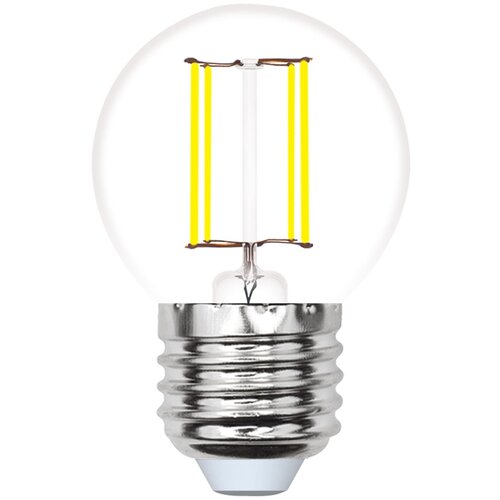 Типы/Лампочки/Филаментные Uniel Лампа светодиодная филаментная Uniel E27 5W 3000K прозрачная LED-G45-5W/WW/E27/CL/MB GLM10TR UL-00002370