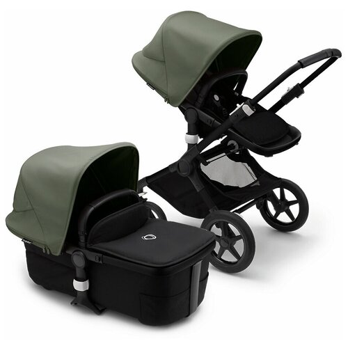 Детская коляска 2 в 1 Bugaboo Fox3 Black/Midnight Black/Forest Green