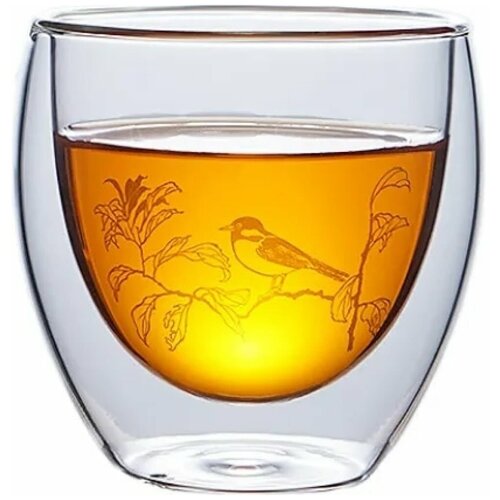 Чашка из двойного стекла, кружка 250 мл