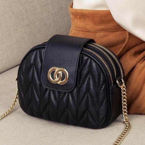 фото Сумка мессенджер bgt-8325-1, фактура зернистая, черный